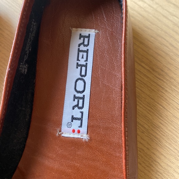 Vintage Women’s Loafers Leather Brown size 10 90s 80s Report - Picture 9 of 17